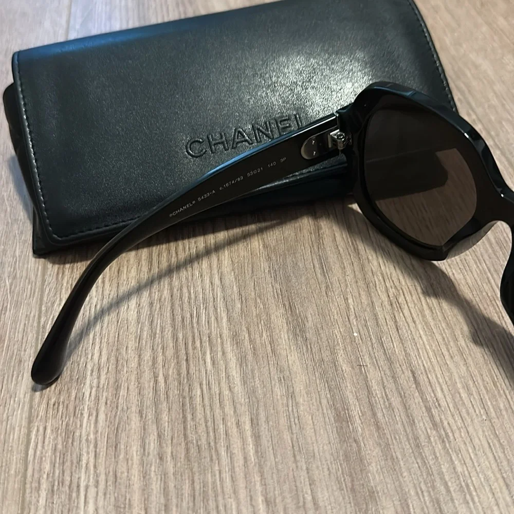 Chanel rounded square sunglasses with metal design
